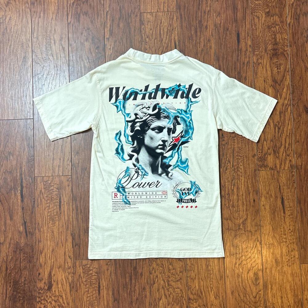 RGSTR Worldwide Power Limited Edition Greek Statue Graphic T-Shirt